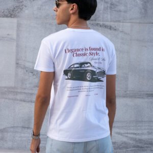 Camiseta Classic Vintage Regular Fit de Rising Dreams en color blanco