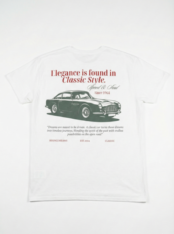 Camiseta coche classic blanca