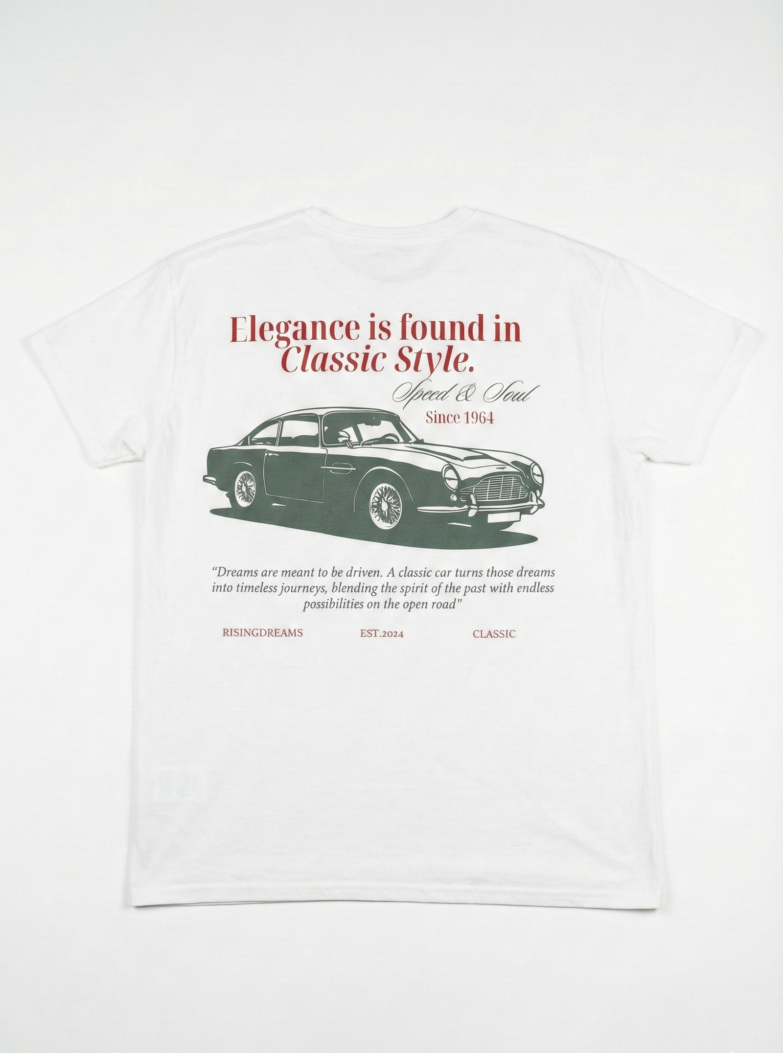 Camiseta coche classic blanca