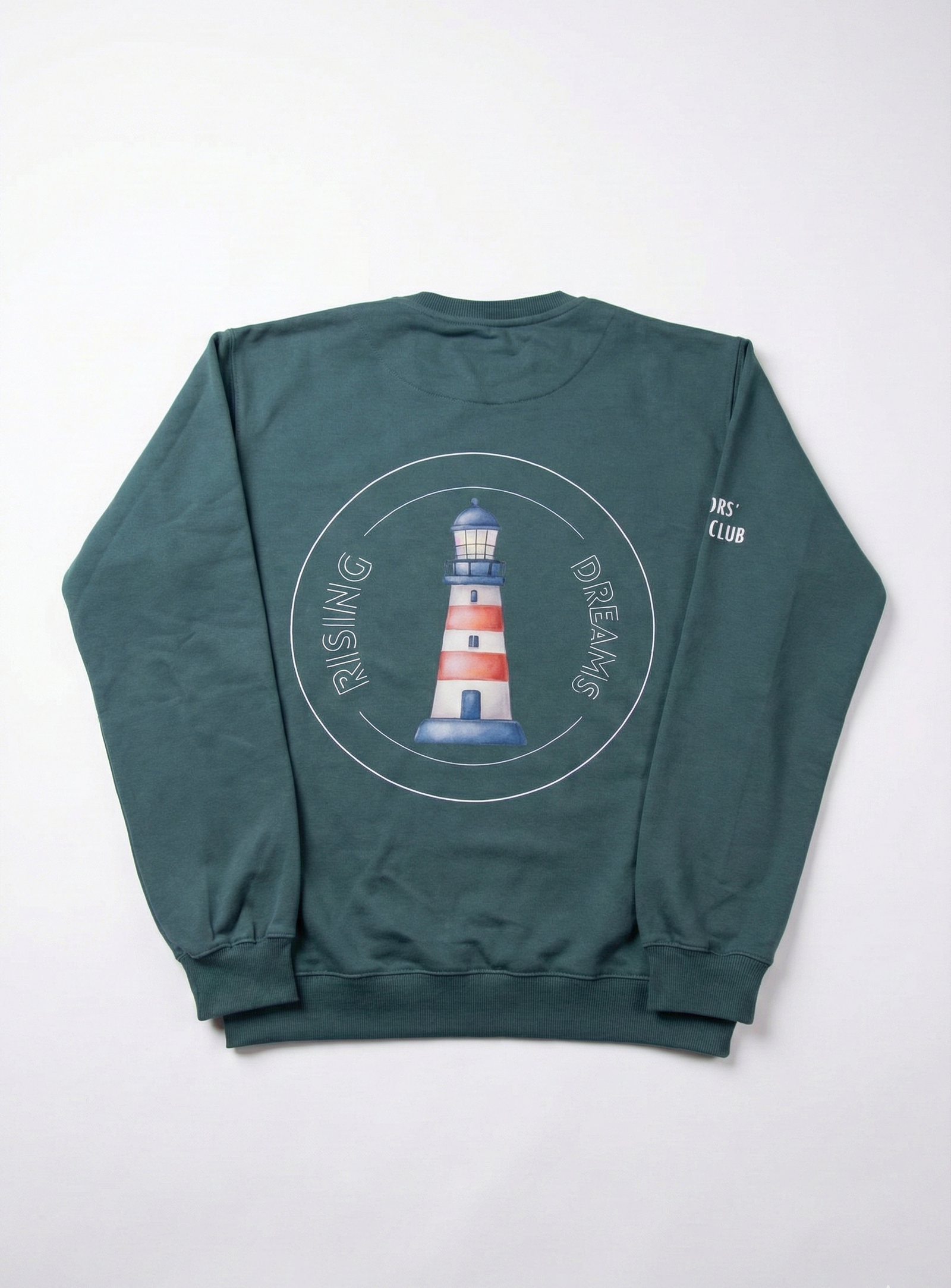 Crewneck Sailors' Club Regular Fit de Rising Dreams en color verde agua