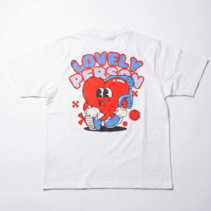 Camiseta Lovely Person Oversize de Rising Dreams en color blanco con diseño retro