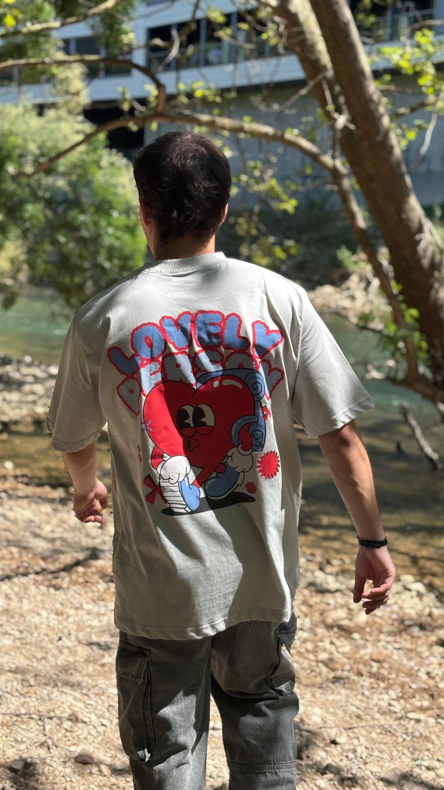 Camiseta lovely person blanca